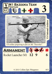 Bazooka Team Unit Card